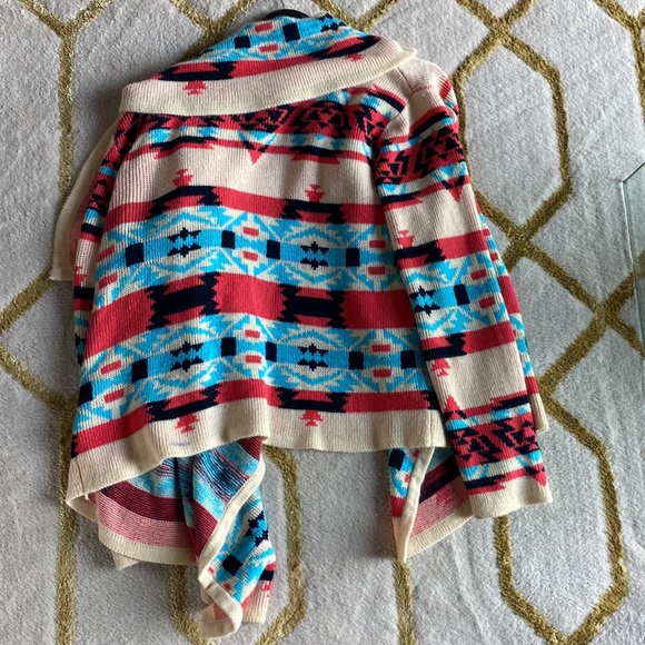 Chunky Oversized Aztec Print Sweater - Picture 2 of 2
